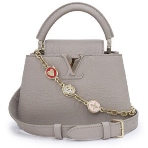 Louis Vuitton My Capucines Handbag Crossbody Taurillon Gall Beige